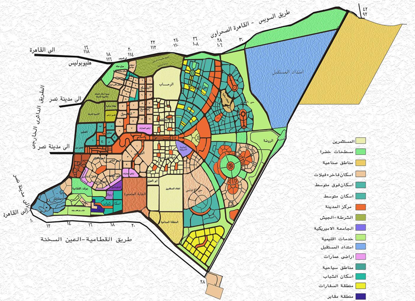 خريطه القاهره الجديده