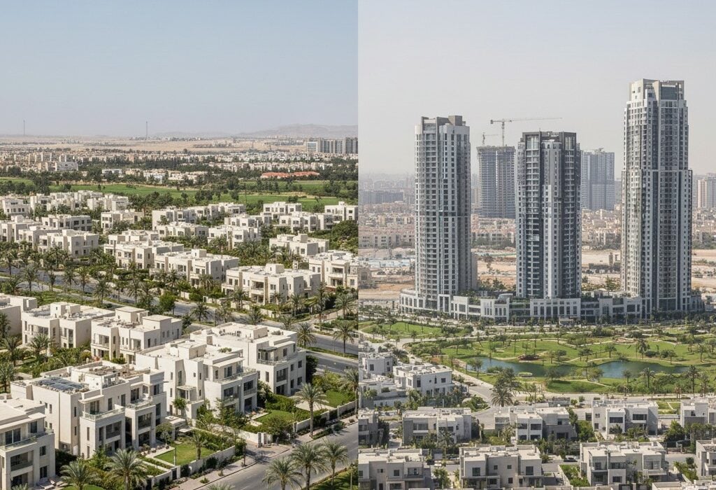 مقارنة الاستثمار العقاري: الشيخ زايد مقابل القاهرة الجديدة