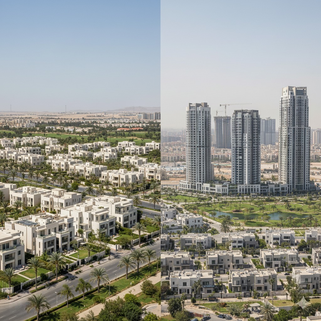 مقارنة الاستثمار العقاري: الشيخ زايد مقابل القاهرة الجديدة