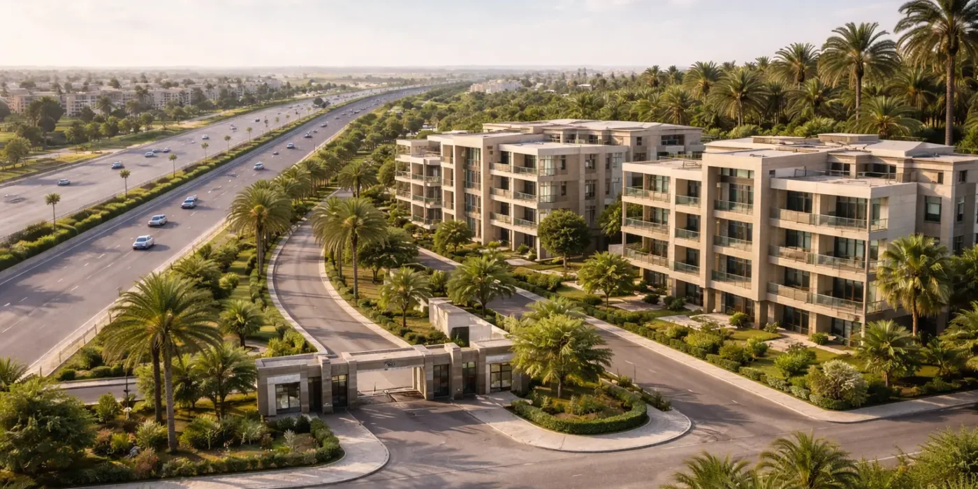 Desert Road Expansion in Sheikh Zayed