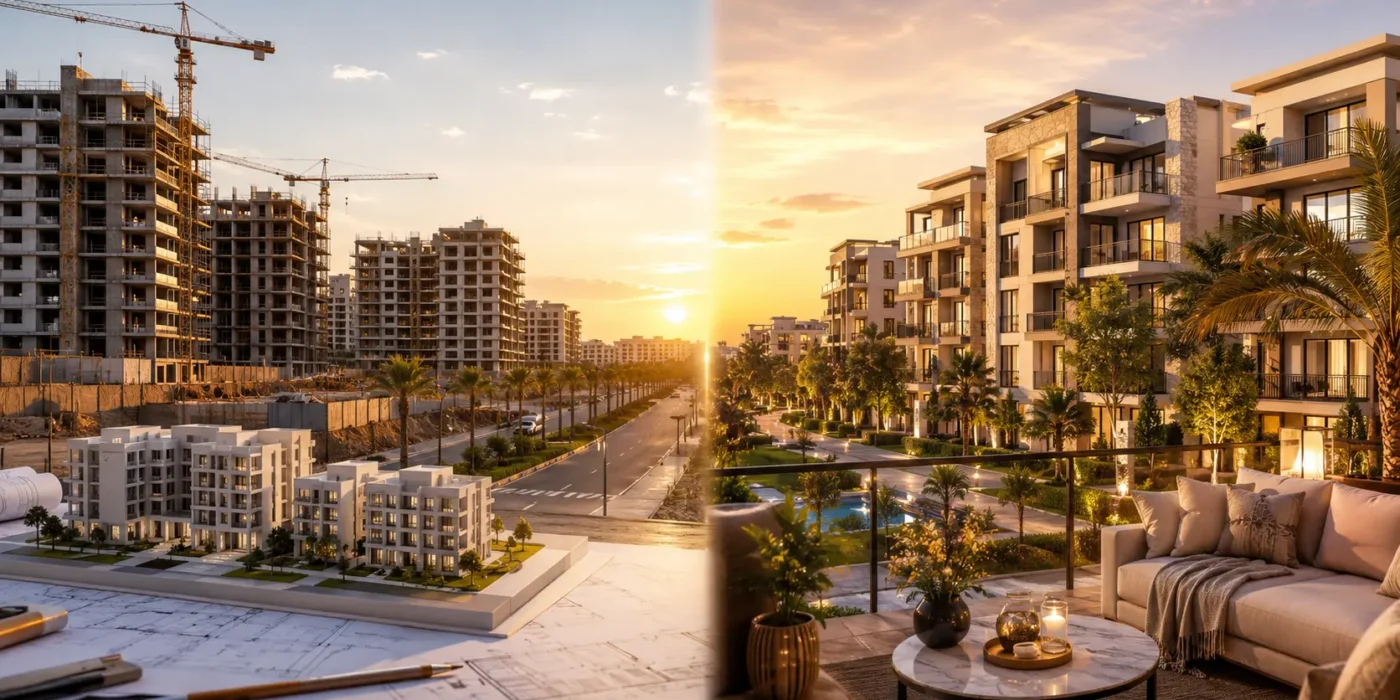 Off-Plan أم Ready to Move في الشيخ زايد مقارنة كاملة تساعدك تختار