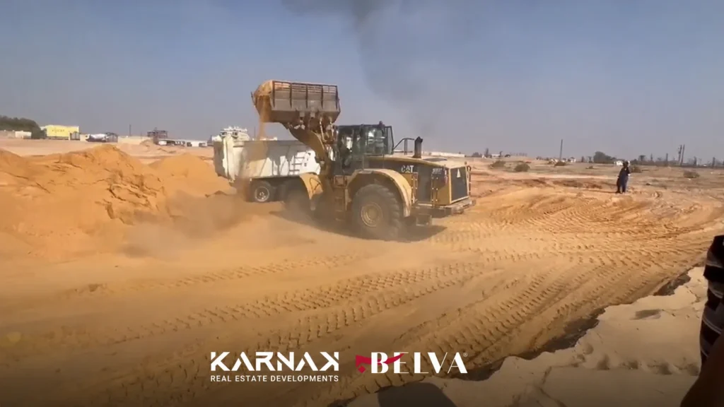 أعمال الإنشاءات تبدأ في كمبوند بيلفا الشيخ زايد