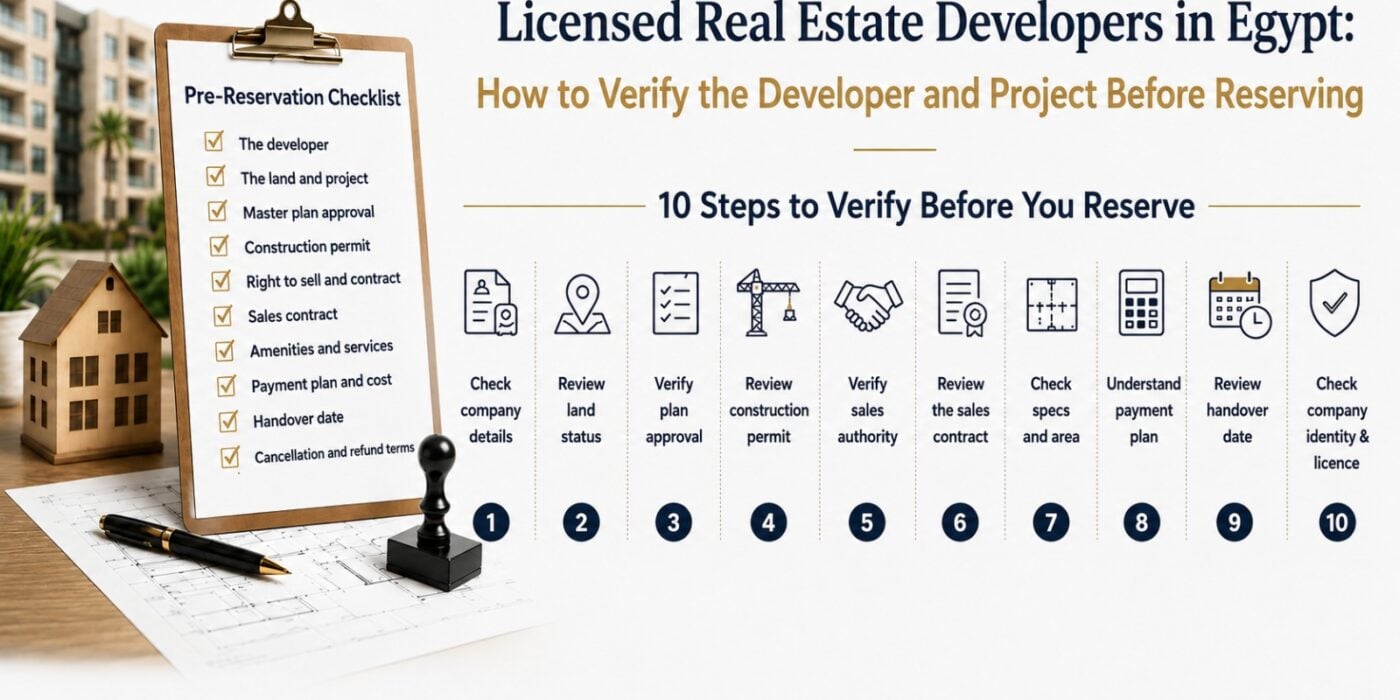 Licensed Real Estate Developers in Egypt 10 Steps to Verify a Developer and Project Before Reserving