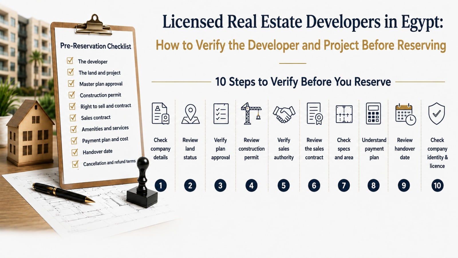 Licensed Real Estate Developers in Egypt 10 Steps to Verify a Developer and Project Before Reserving