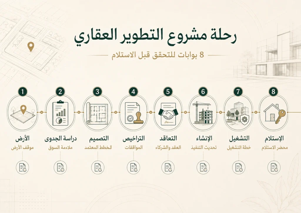 نظام التطوير العقاري 8 بوابات للتحقق قبل الاستلام