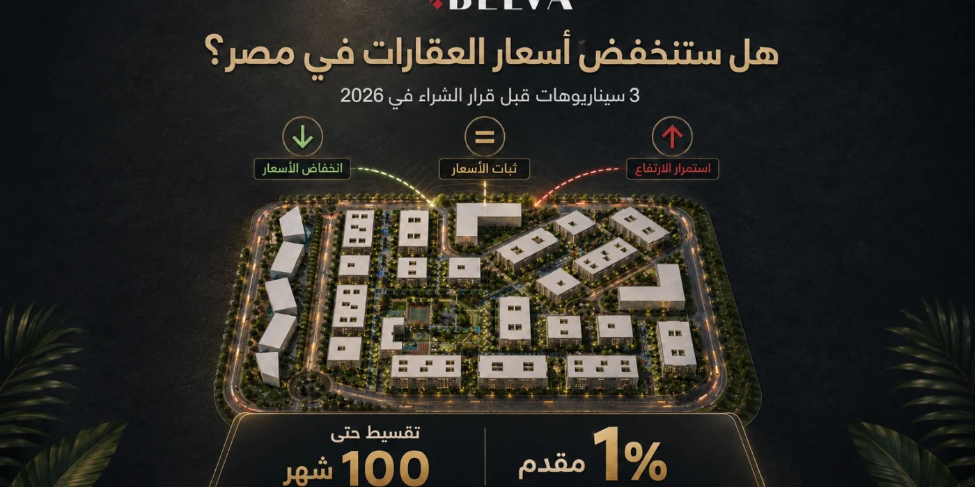 هل ستنخفض أسعار العقارات في مصر؟ 3 سيناريوهات قبل قرار الشراء في 2026