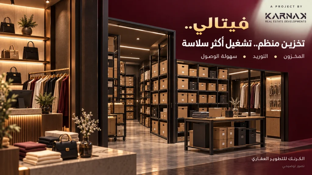 التخزين مساحة تدعم البيع دون أن تبتلع الوحدة